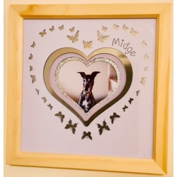 Butterfly Heart Frame 20cm...