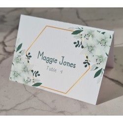 Placecards - Green lilly