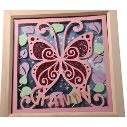 Butterfly Frame 20cm by 20cm